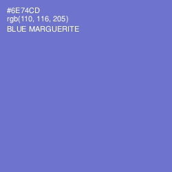#6E74CD - Blue Marguerite Color Image